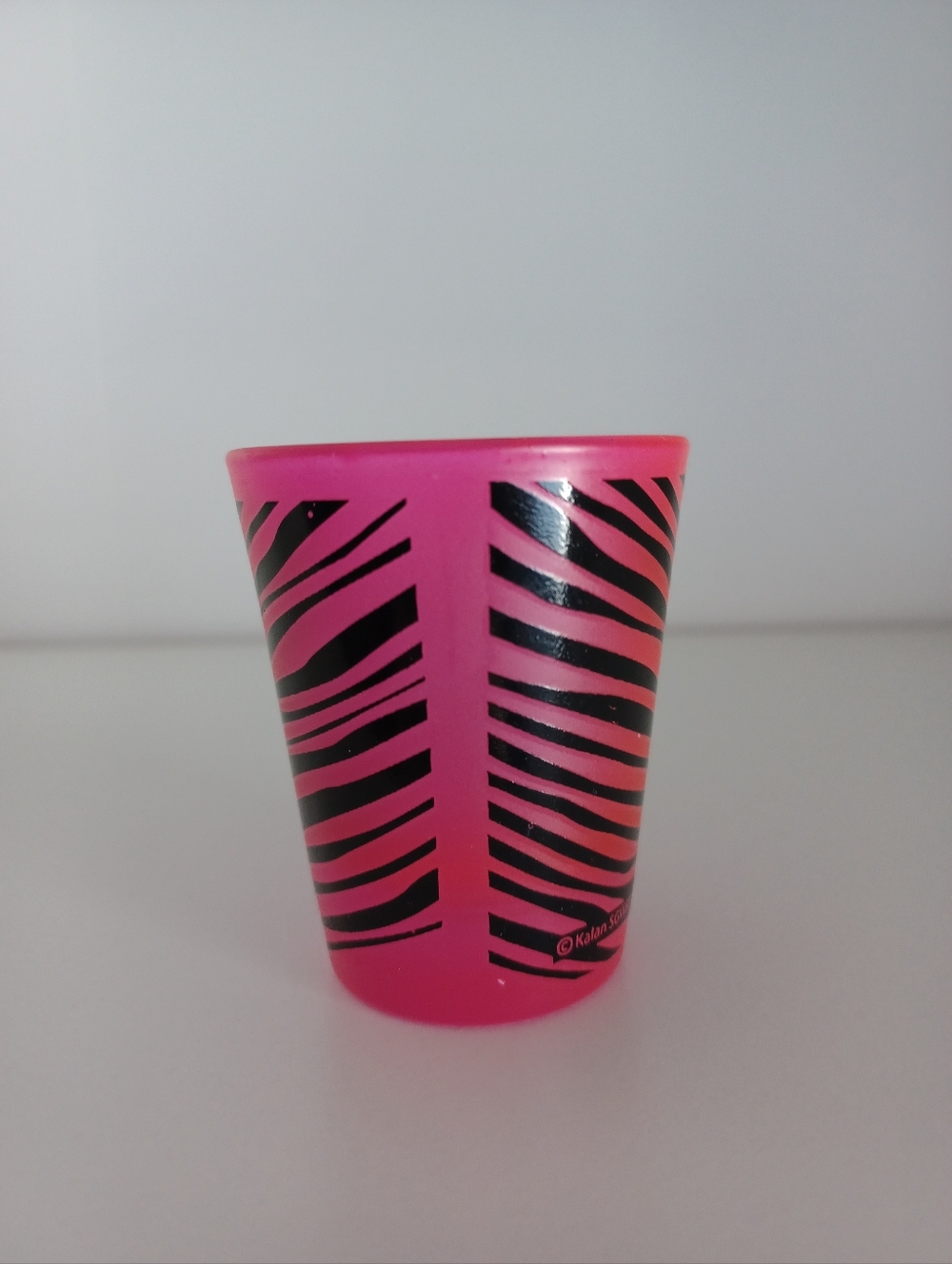 Zebra Print Pink Shot Glass Collectible - Picture 2 of 6
